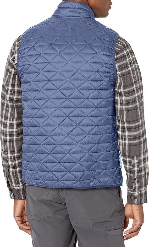 Translation missing: en.Bass Outdoor Men's Delta Diamond Quilted Packable Puffer Vest - Blue Indigo-2XL