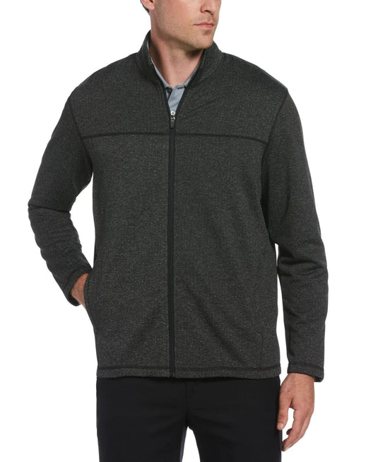 Translation missing: en.PGA Tour Men's Royal Fleece Golf Jacket in Caviar Heather-Small