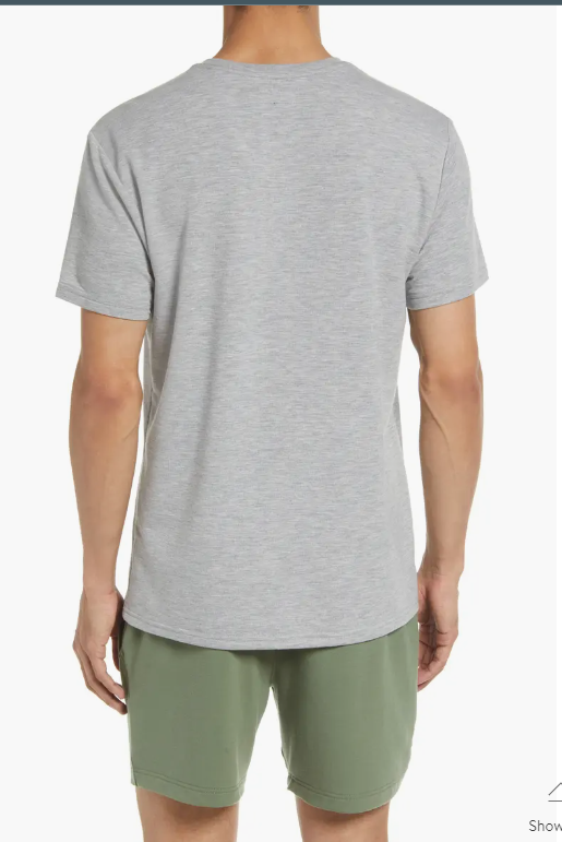 Translation missing: en.Polo Ralph Lauren Mini Terry Crewneck Pajama Shirt in Grey-XL