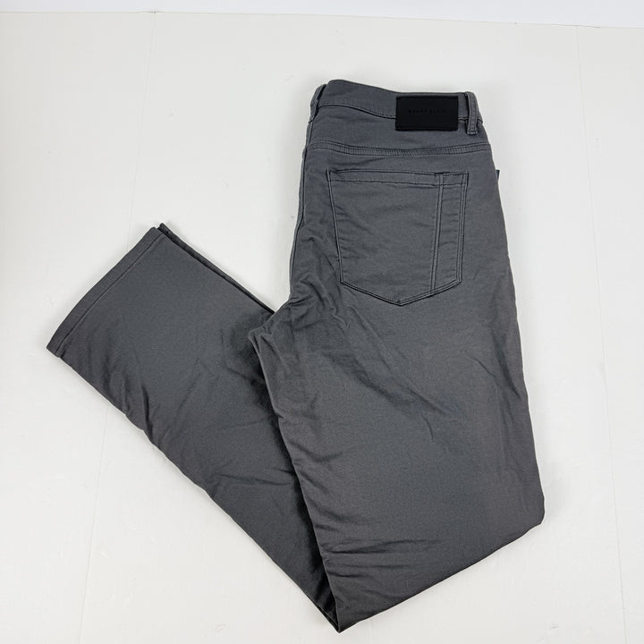 Translation missing: en.Perry Ellis Men's Double-Weave Slim-Fit 5-Pocket Pants Magnet Grey-32x32