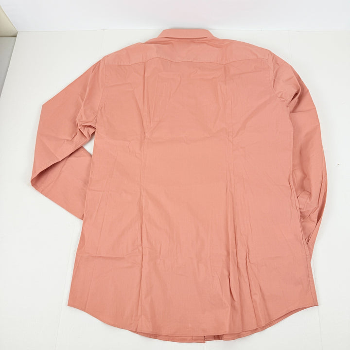 Translation missing: en.Hugo by Hugo Boss Dress Shirt Men's 16.5 34/35 Lt Pastel Red Kenno Slim-Fit