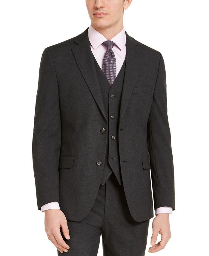 Translation missing: en.Alfani Men's Slim-Fit Stretch Solid Suit Jacket Charcoal-44L