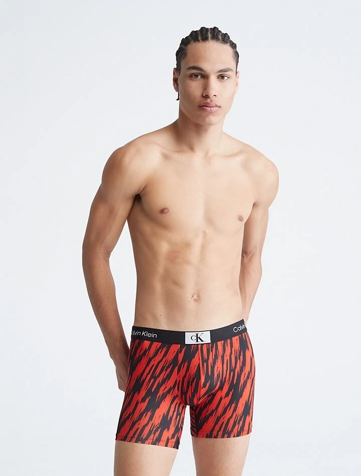 Translation missing: en.Calvin Klein Men's 1996 Micro Boxer Briefs Tiger Stripe Red-XL 40-42W