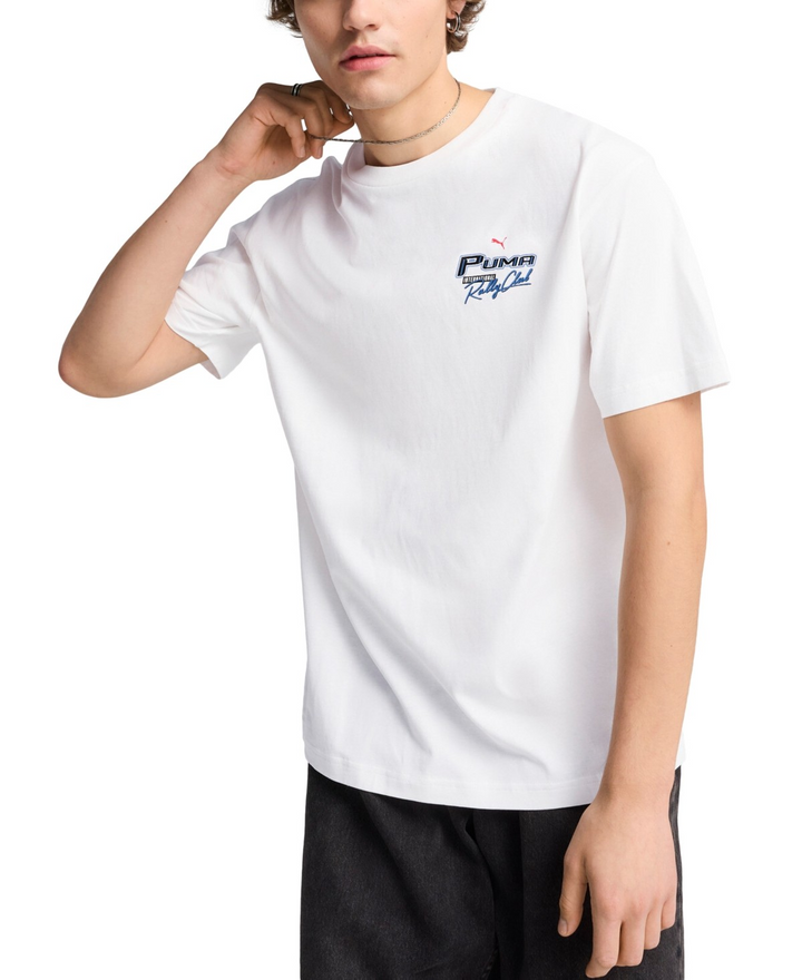 Translation missing: en.Puma Men's Moto Semi-Rubber Print Graphic T-Shirt - White-2XL