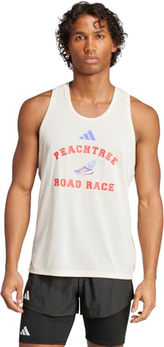 Translation missing: en.adidas Men's Regular-Fit Peat Class Running Tank Top Wonder White-XL