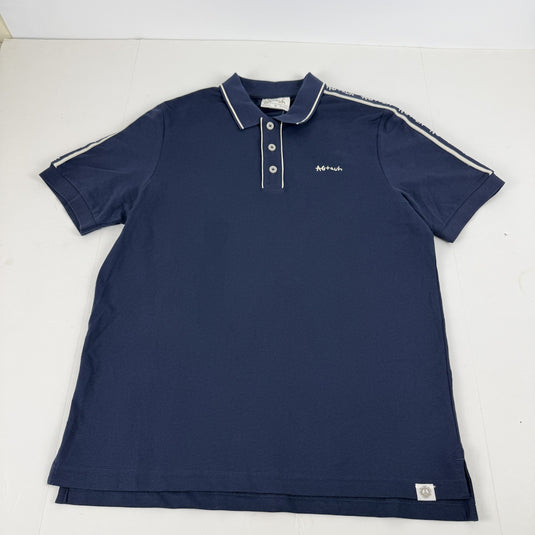 Translation missing: en.AGTAWH All Good Things French Terry Polo Mens Size 2XL Indigo Blue Cotton