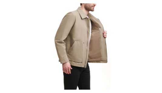 Translation missing: en.Levi's Men's Cotton Canvas 3-Pocket Mechanics Jacket in Stone-Size Small