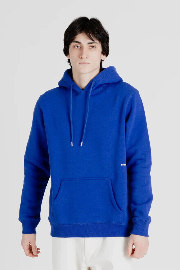 Translation missing: en.Soulland Men's Wallance Reg Fit Pullover Hoodie in Royal Blue-XL