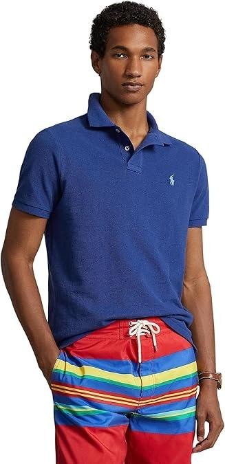 Translation missing: en.Polo Ralph Lauren Men's Classic-Fit Mesh Polo Shirt - Beach Royal Blue-Small
