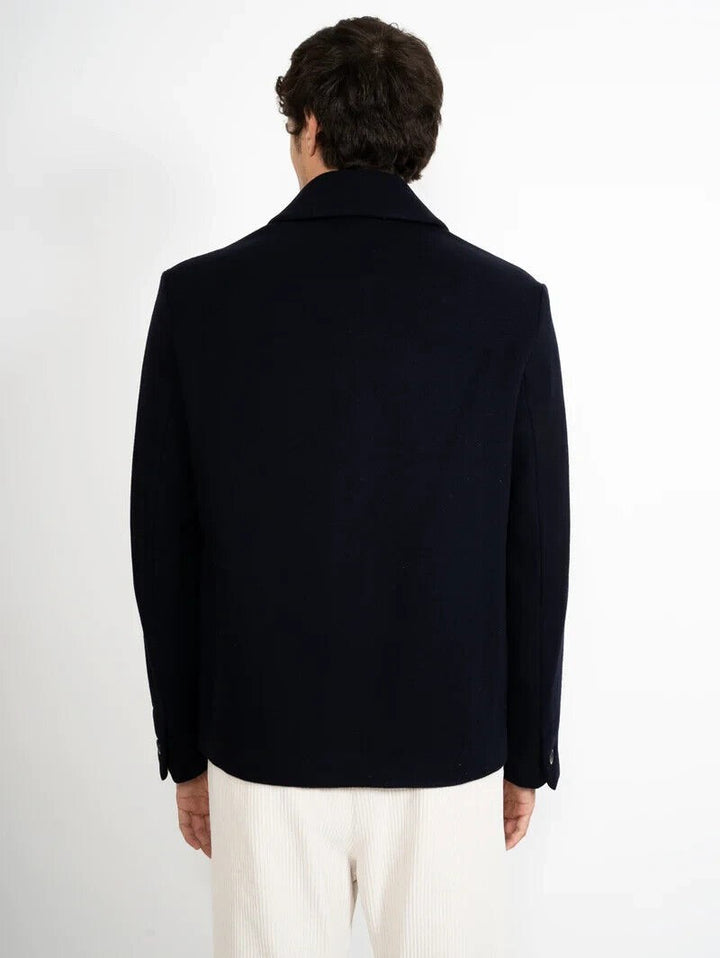 Translation missing: en.Barena Men's Capospalla Gafaro Laner Woven Wool Blend Jacket Navy-IT48 US 38