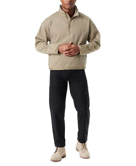 Translation missing: en.Bass Outdoor Sweatshirt Men's Size 2XL Green Reg-Fit Convertible Hood 1/4-Zip