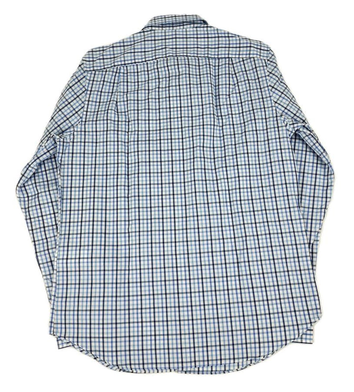 Translation missing: en.Nautica Men's Classic-Fit Plaid Oxford Button-Down Shirt Blue/White-Small