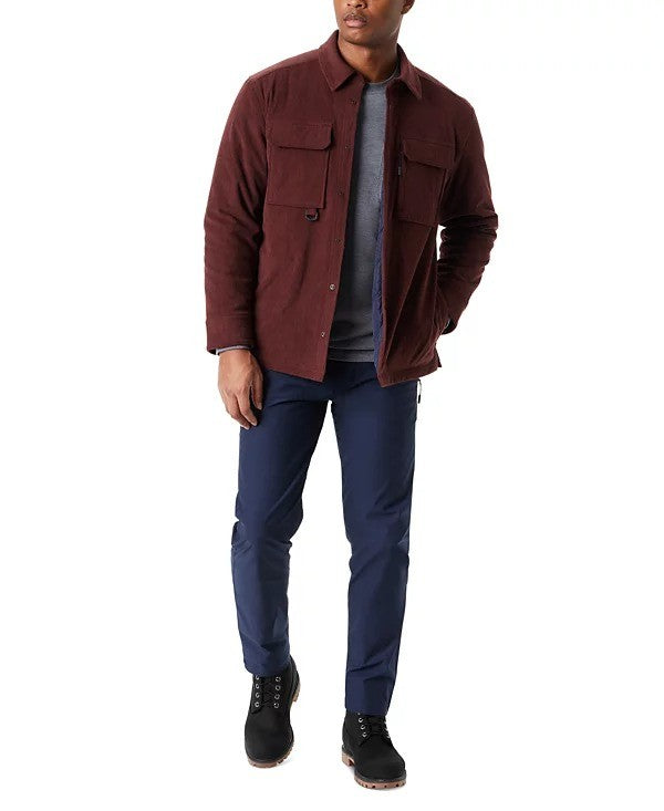 Translation missing: en.Bass Outdoor Shirt Jacket Men's Medium Rum Raisin Burgundy Relaxed Fit Corduroy