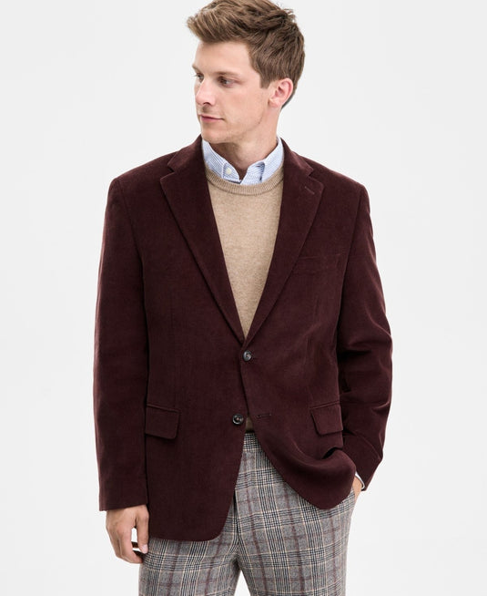 Translation missing: en.Tommy Hilfiger Daltry Men's Modern-Fit Corduroy Sport Coat Chestnut Brown-40R