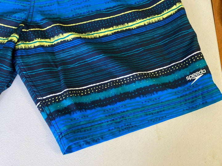 Translation missing: en.Speedo Men's Border Line Performance 20" E-Boardshorts in Blue Green-Small