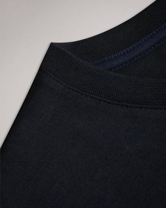 Translation missing: en.Ted Baker Regular Fit Tywinn Mens Black T-Shirt Cotton - Size Small