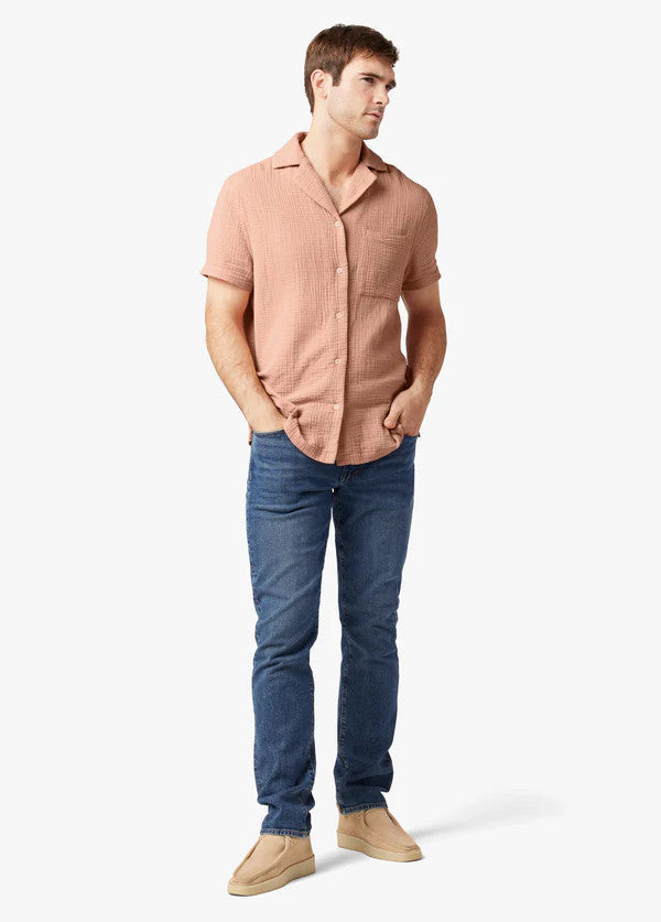 Translation missing: en.Joe's Jeans Men's Reg-Fit Charlie Camp Shirt in Dusty Clay-Large