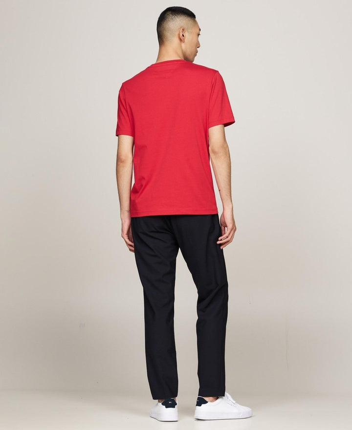 Translation missing: en.Tommy Hilfiger Men's Big &amp; Tall Chest Insert Short Sleeve T-Shirt Med Red-2XLT