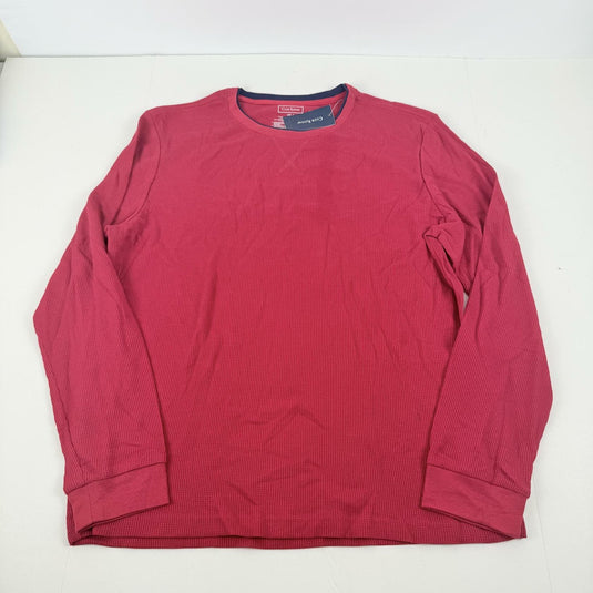 Translation missing: en.Club Room Men's Waffle Long-Sleeve T-Shirt &amp; Pajama Pant Set Jester Red-Medium