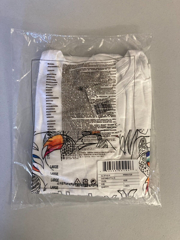 Translation missing: en.Hurley Men's Everyday Washed Toucan Aviary T-Shirt in White-Medium