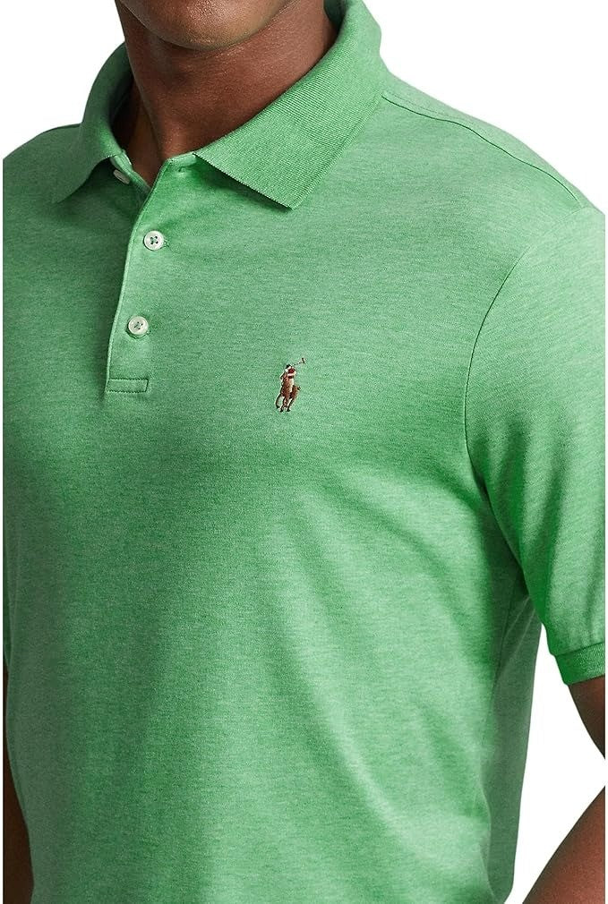 Translation missing: en.Polo Ralph Lauren Men's Classic Fit Soft Cotton Polo - Resort Green Heather-2XL