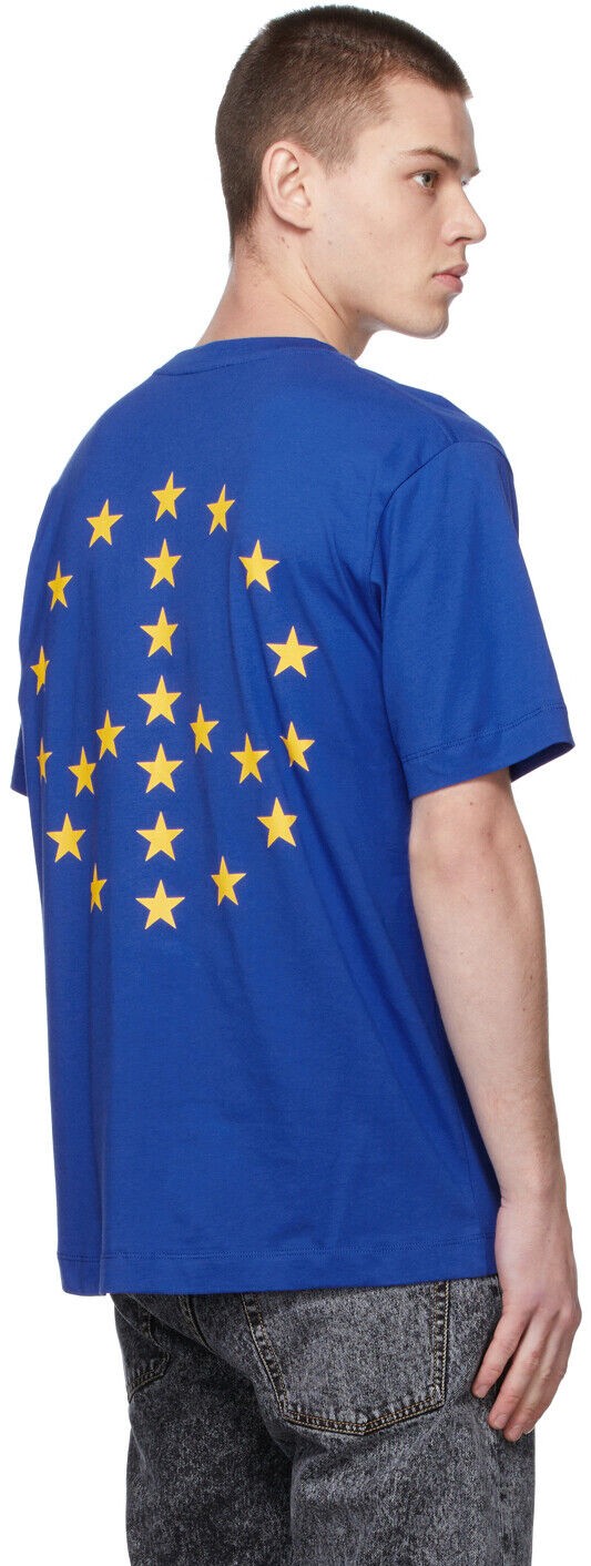 Translation missing: en.Etudes Men's 100% Organic Cotton Wonder Peace Tee-Shirt in Blue-Large