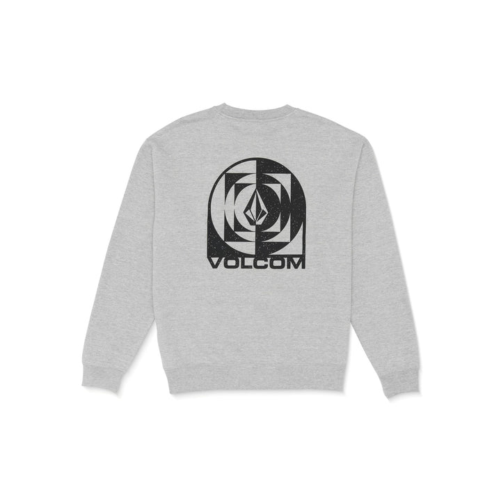 Translation missing: en.Volcom Men's Echo Chamber Crew Neck Fleece Sweatshirt, Heather Grey, X-Large