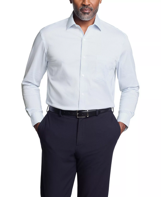 Translation missing: en.Van Heusen Men's Regular-Fit Wrinkle-Free Dress Shirt Sky Coral 16-16.5 34/35