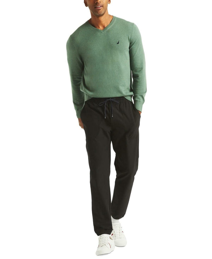 Translation missing: en.Nautica Navtech V-Neck Sweater Size XL Artic Heather Green Classic Fit Stretch