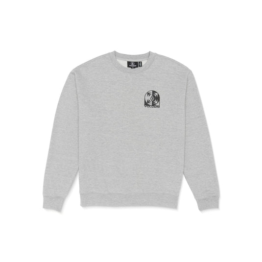 Translation missing: en.Volcom Men's Echo Chamber Crew Neck Fleece Sweatshirt, Heather Grey, Small