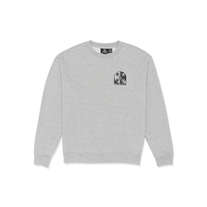Translation missing: en.Volcom Men's Echo Chamber Crew Neck Fleece Sweatshirt, Heather Grey, Small