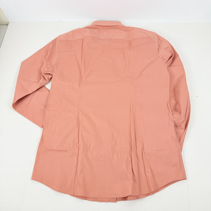 Translation missing: en.Hugo by Hugo Boss Dress Shirt Men's 16.5 34/35 Lt Pastel Red Kenno Slim-Fit