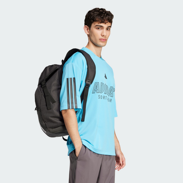 Translation missing: en.Adidas House Of Tiro Graphic Logo T-Shirt Bright Cyan Blue Black-Medium
