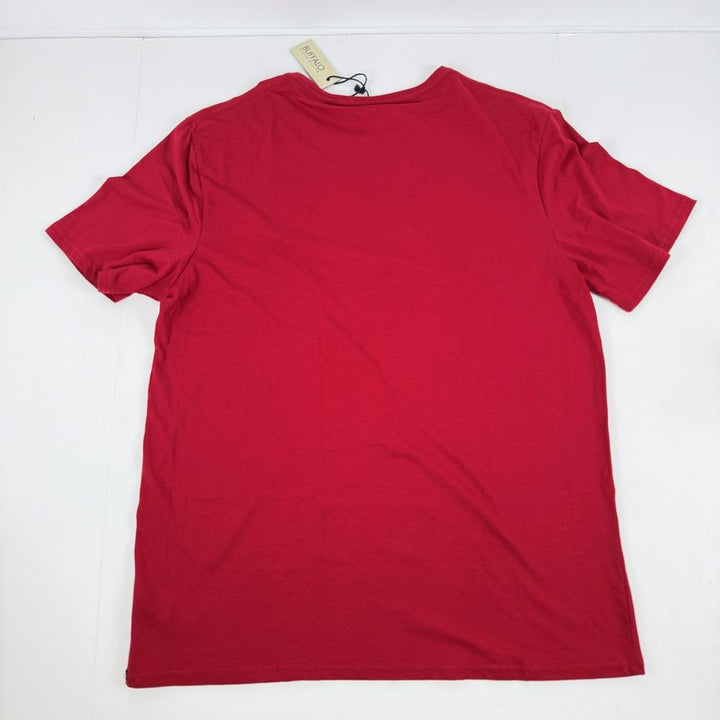 Translation missing: en.Buffalo David Bitton Men's Classic-Fit Solid T-Shirt - Red-XL