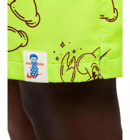 Translation missing: en.Nike Men's Club Woven Printed 6in Inseam Shorts Volt HF445-Size Small