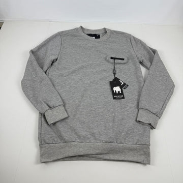 Translation missing: en.American Stitch Men's Crew Neck Sweatshirt Grey-Size Small