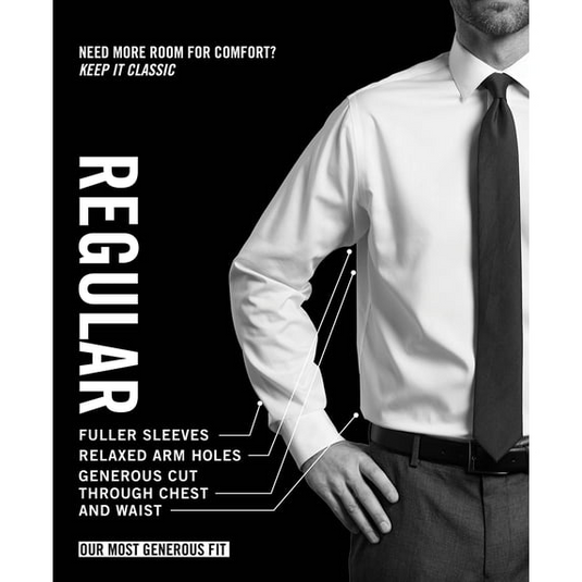 Translation missing: en.Van Heusen Mens Dress Shirt Regular Fit Stain Shield Stretch White-15-15.5 32/33