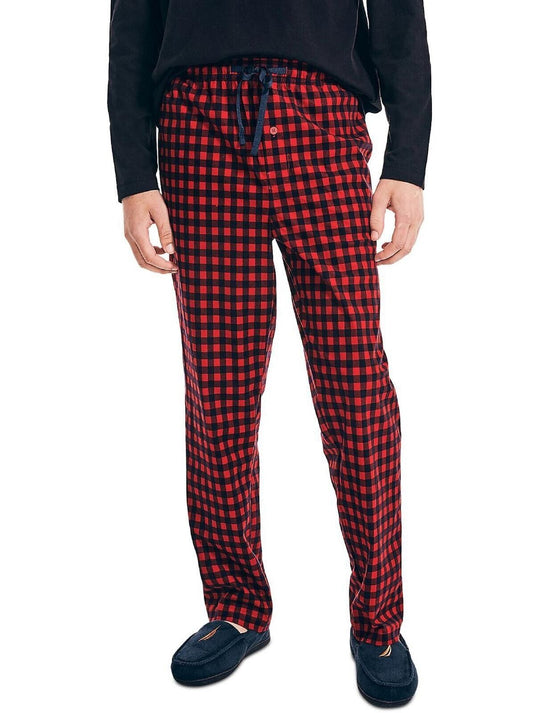Translation missing: en.Nautica Men's Soft Cozy Fleece Pajama Pants Nautica Red Plaid-XL