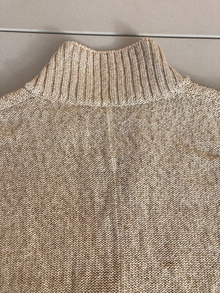 Translation missing: en.Major Department Store Designer Melange Knit Regular Fit Cardigan Sweater Sand-M