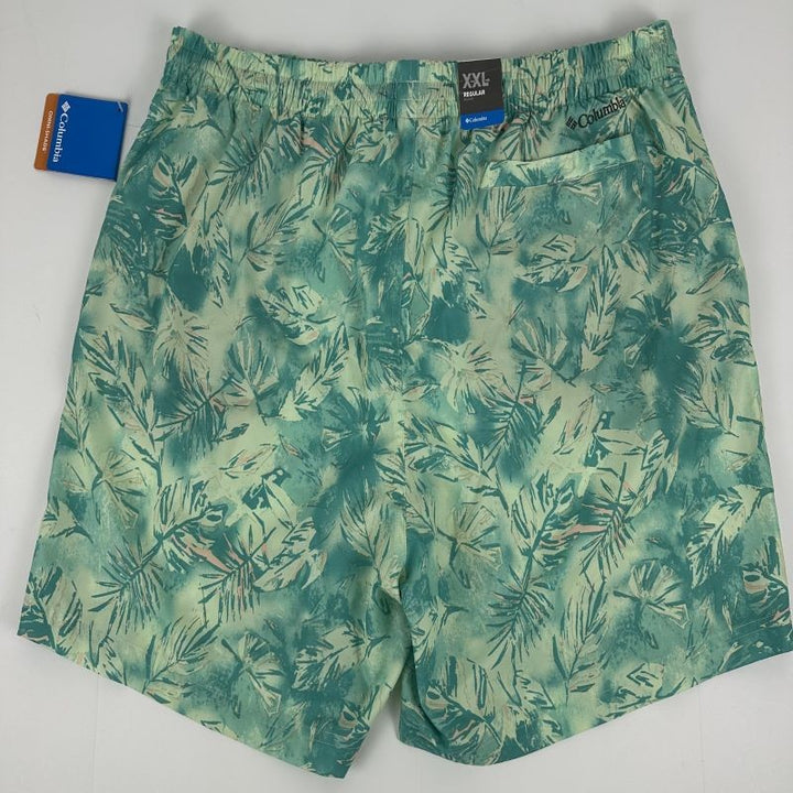 Translation missing: en.Columbia Men's Summertide Stretch Printed Shorts Ice Green Sketchy Paradise-2XL