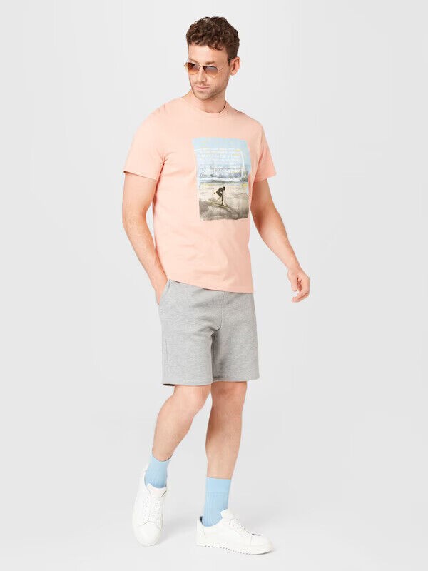 Translation missing: en.Jack &amp; Jones Men's Brink Fleece Sweat Shorts in Gray-Size 2XL