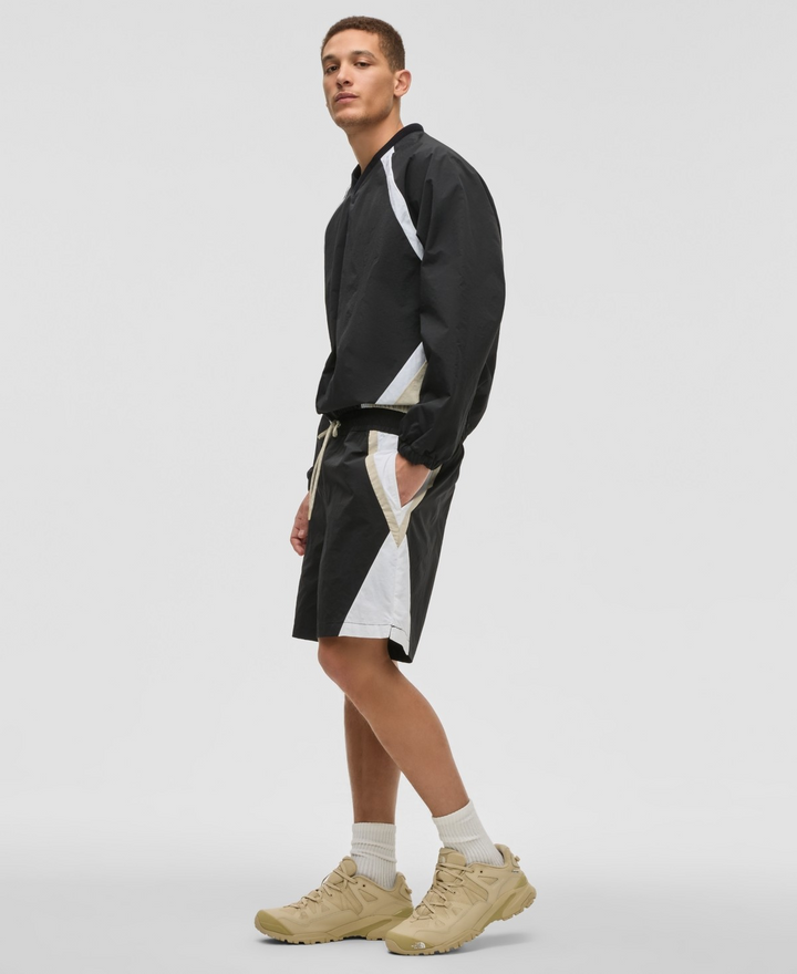 Translation missing: en.Mode of One Men's Pieced Track Shorts 6.5" Nylon Deep Black Multi-XL