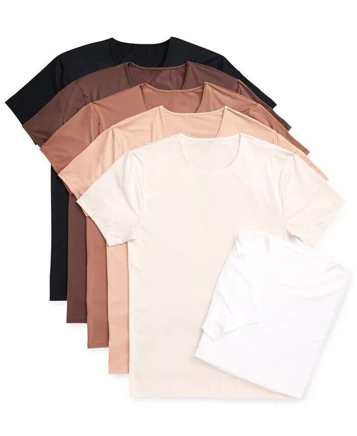 Translation missing: en.Alfani Men's Air Mesh Crew Neck Stretch Undershirt in Brownie-2XL