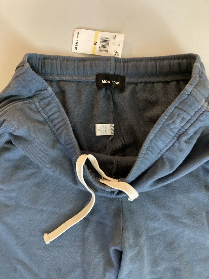 Translation missing: en.Monrow Men's Ombre Wash Slouchy Sweatpants in Blue Steel-Medium