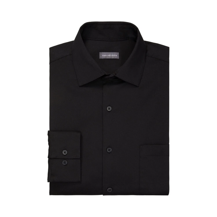 Translation missing: en.Van Heusen Mens Dress Shirt Regular Fit Stain Shield Stretch Black-16-16.5 32/33