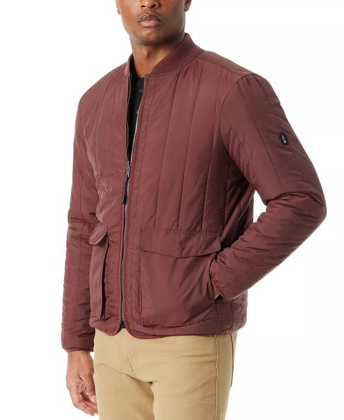 Translation missing: en.Bass Outdoor Reversible Jacket Mens Large Rum Raisin Zip Front Liner Warm Tech