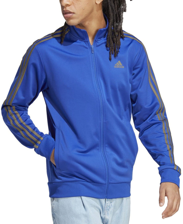 Translation missing: en.adidas Men's Tricot Track Jacket Semi Lucid Blue/Olive-Small