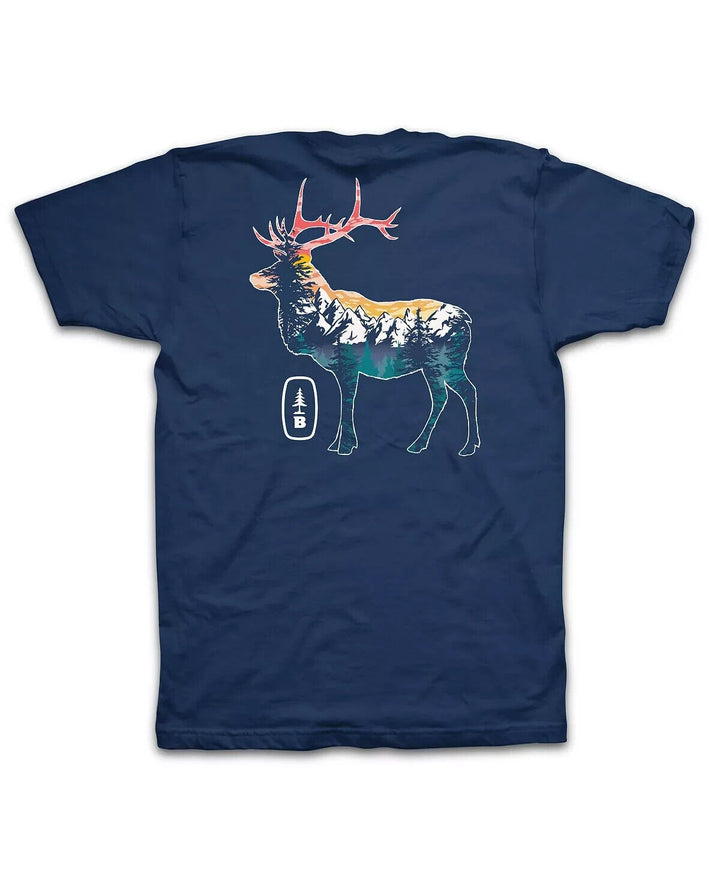 Translation missing: en.Bass Outdoor Men's Stag T-shirt Dress Blues-2XL