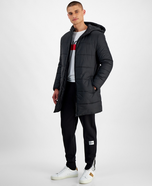 Translation missing: en.Hugo Boss Men's Lightweight Water-Repellent Big Artic Down Parka Black-XL
