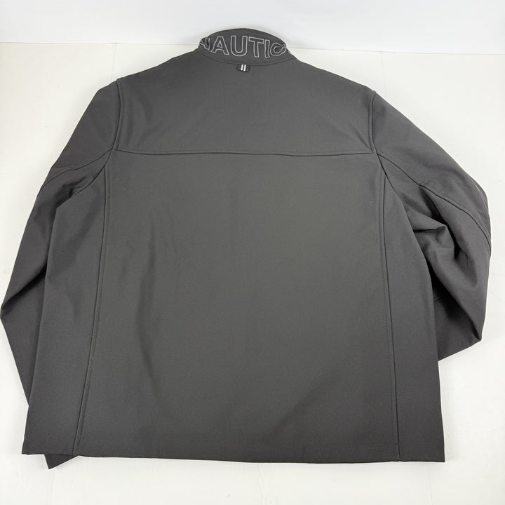 Translation missing: en.Nautica  Men's Flight Jacket Black Water &amp; Wind Resist Stretch Full Zip-XL